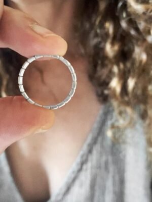 Dainty thin ring in sterling silver