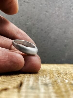 Second image of product: Chunky dome ring in sterling silver