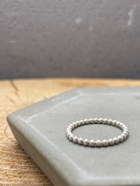 Dots stackable ring in sterling silver - Image 5