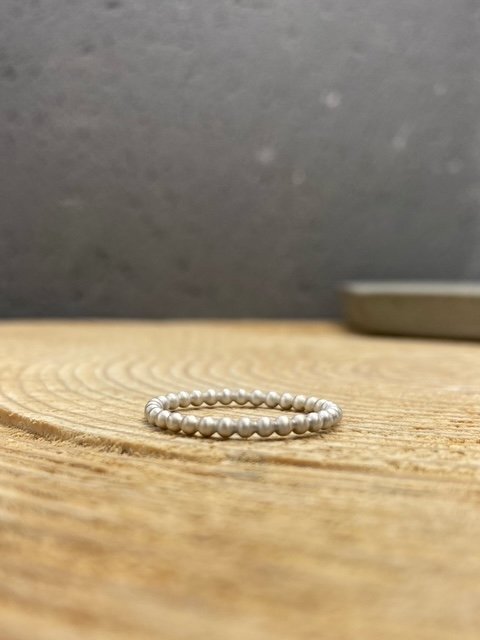 Dots stackable ring in sterling silver - Image 4